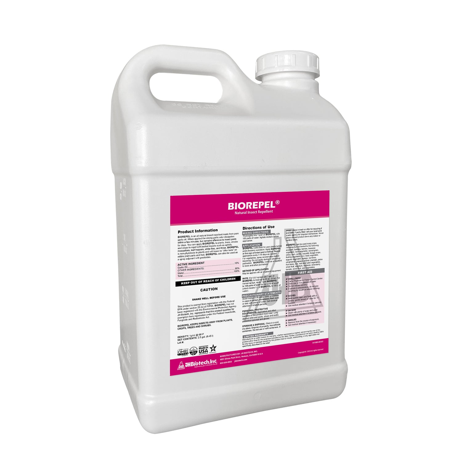 BioRepel® | Repelente natural de insectos | JH Biotech Inc.