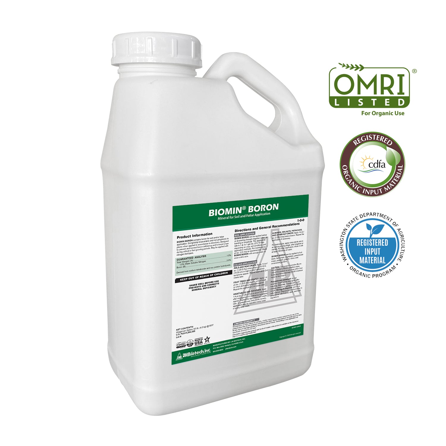 Boro Biomin® | Minerales complejados | JH Biotech Inc.