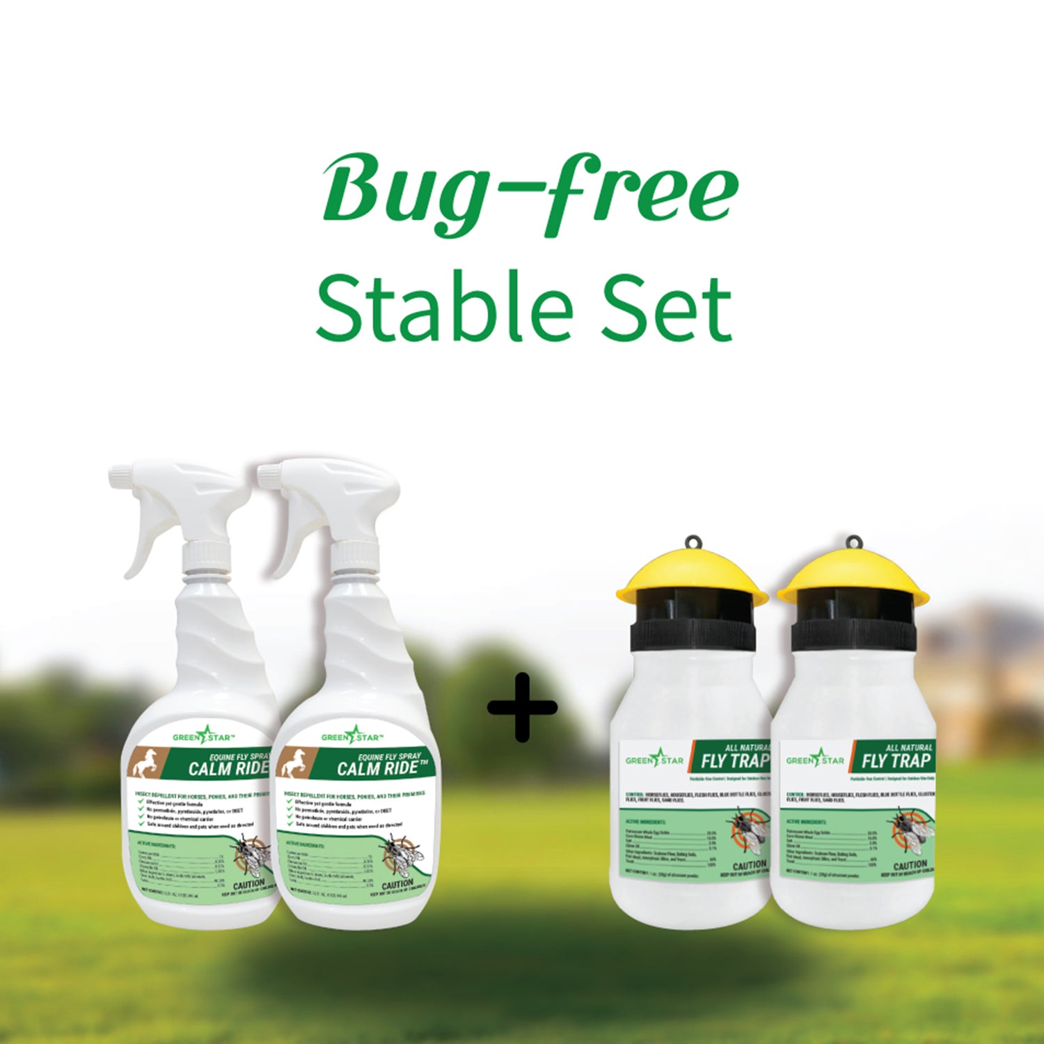 Kit estable libre de insectos: repelente y trampa con atrayente