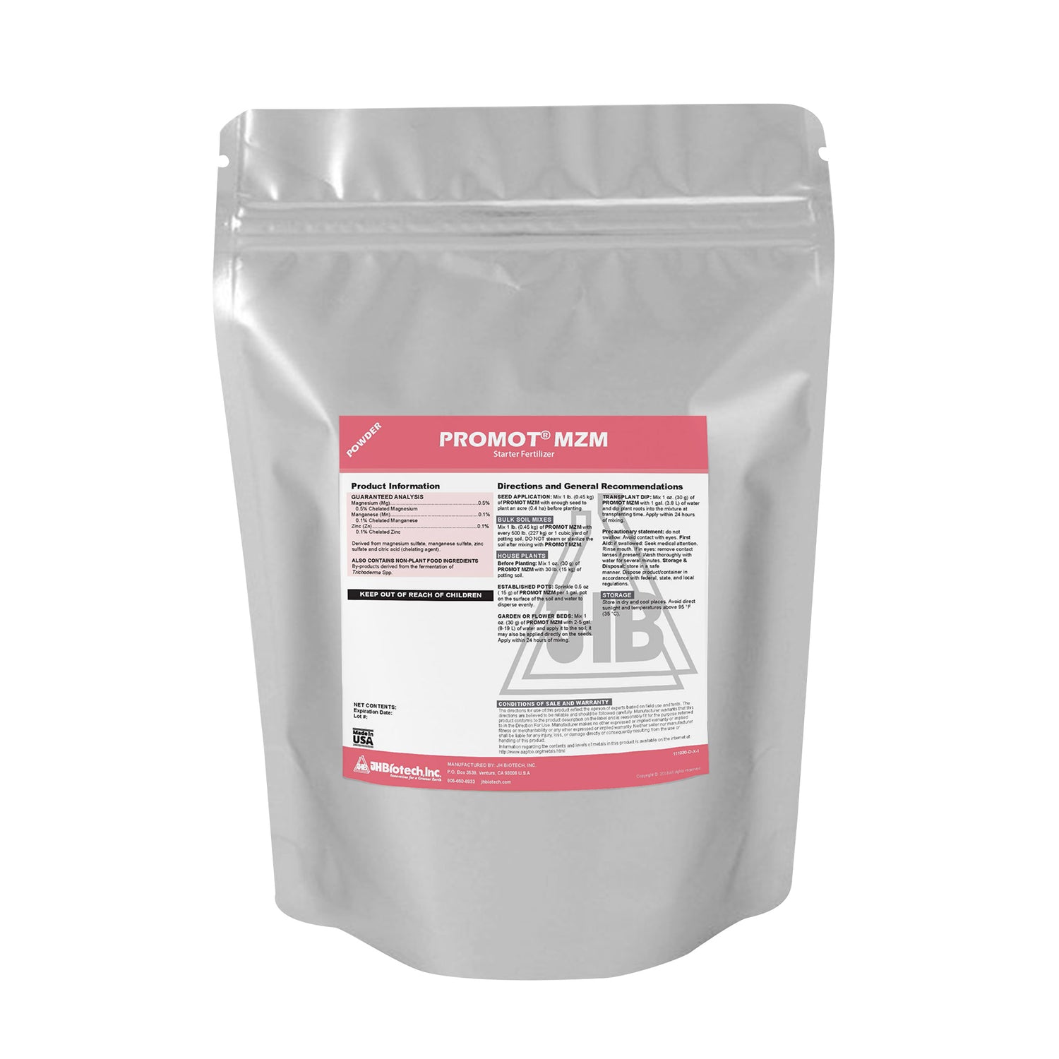 Promocionar MZM® | Fertilizante inicial | JH Biotecnología Inc.