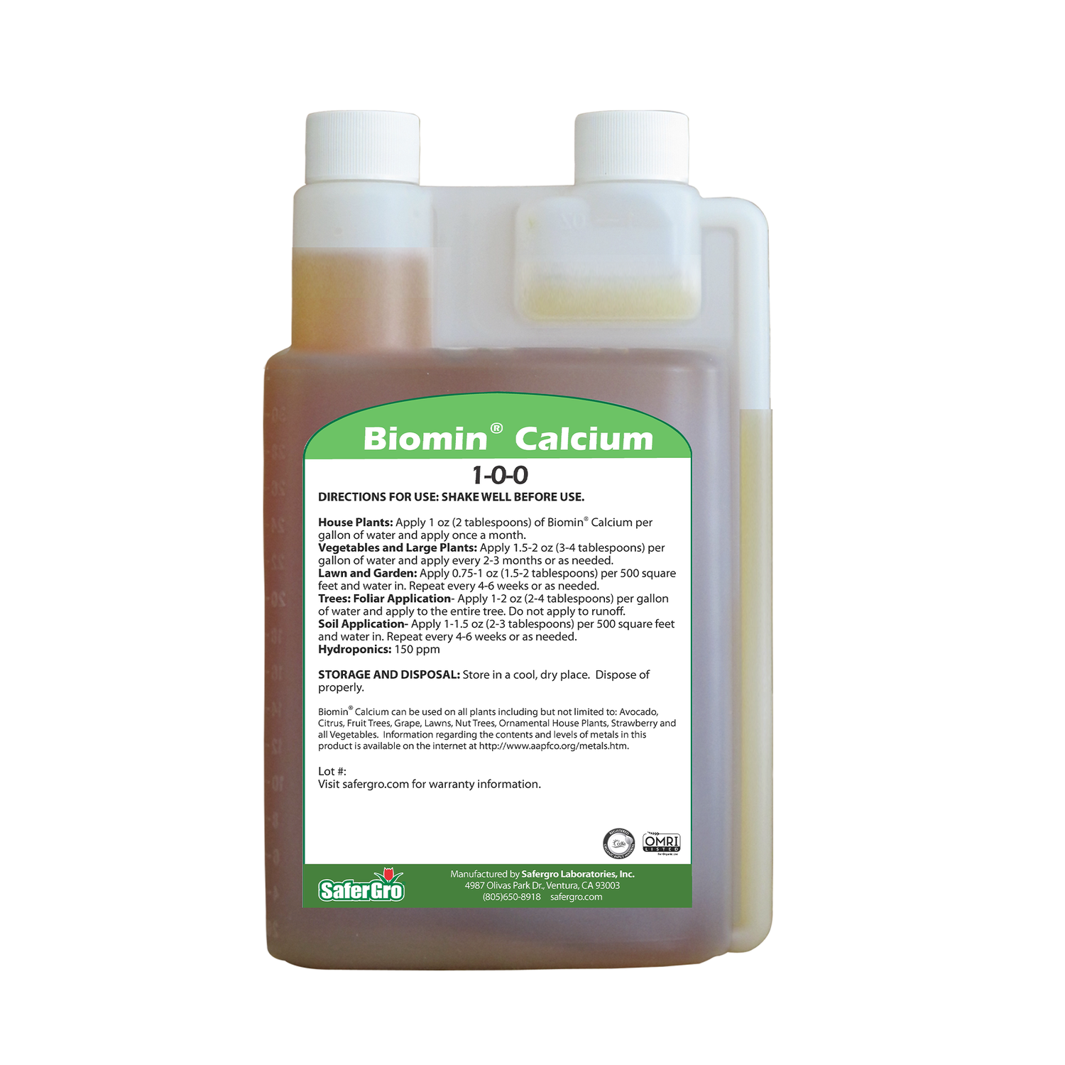 Biomin® Calcio | Nutriente complejo | SaferGro