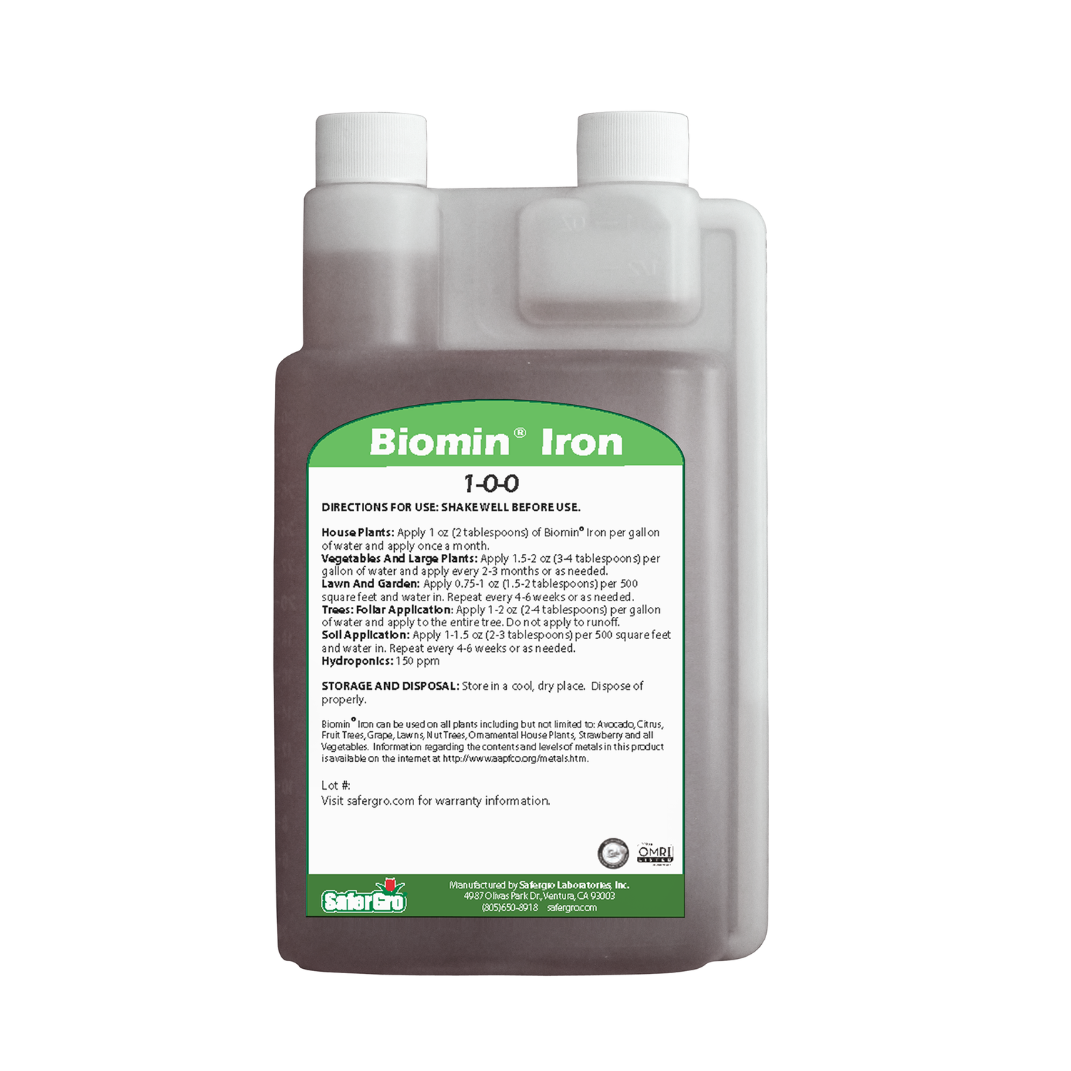 Hierro Biomin® | Nutrientes complejos | SaferGro