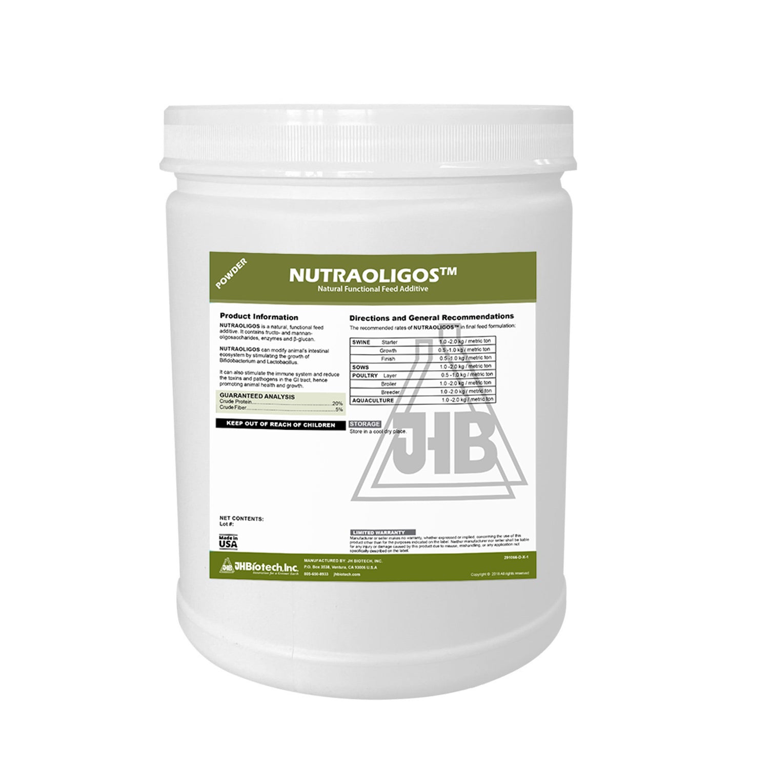 NutraOligos™ | Aditivo alimentario funcional natural | JH Biotech Inc.