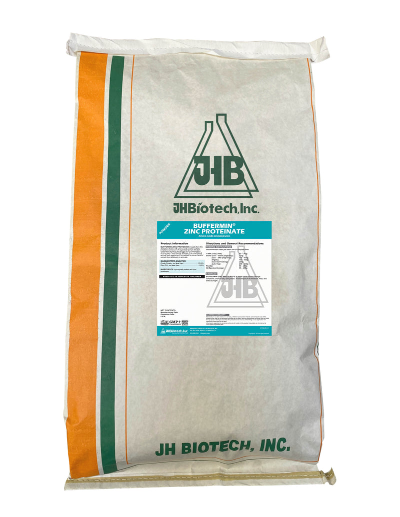 Buffermin® Zinc Proteinate 15% | Amino Acids Chelated Zinc for Animal Supplement | JH Biotech Inc.
