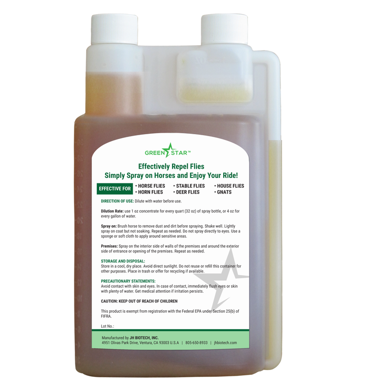 Calm Ride™ – Concentrate | Equine Fly Spray | Green Star