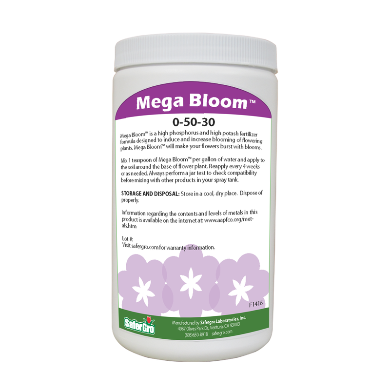 Mega Bloom™ 0-50-30 | Flower Bloom Formula | SaferGro