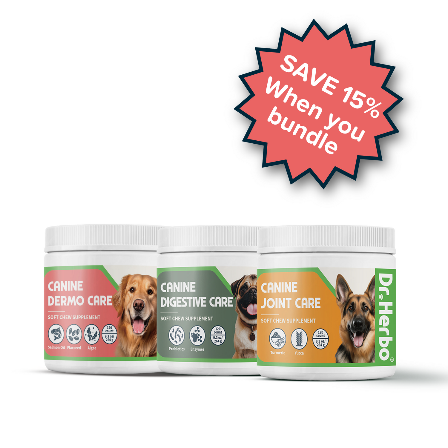Daily Wellness Bundle - 120 Chews Each