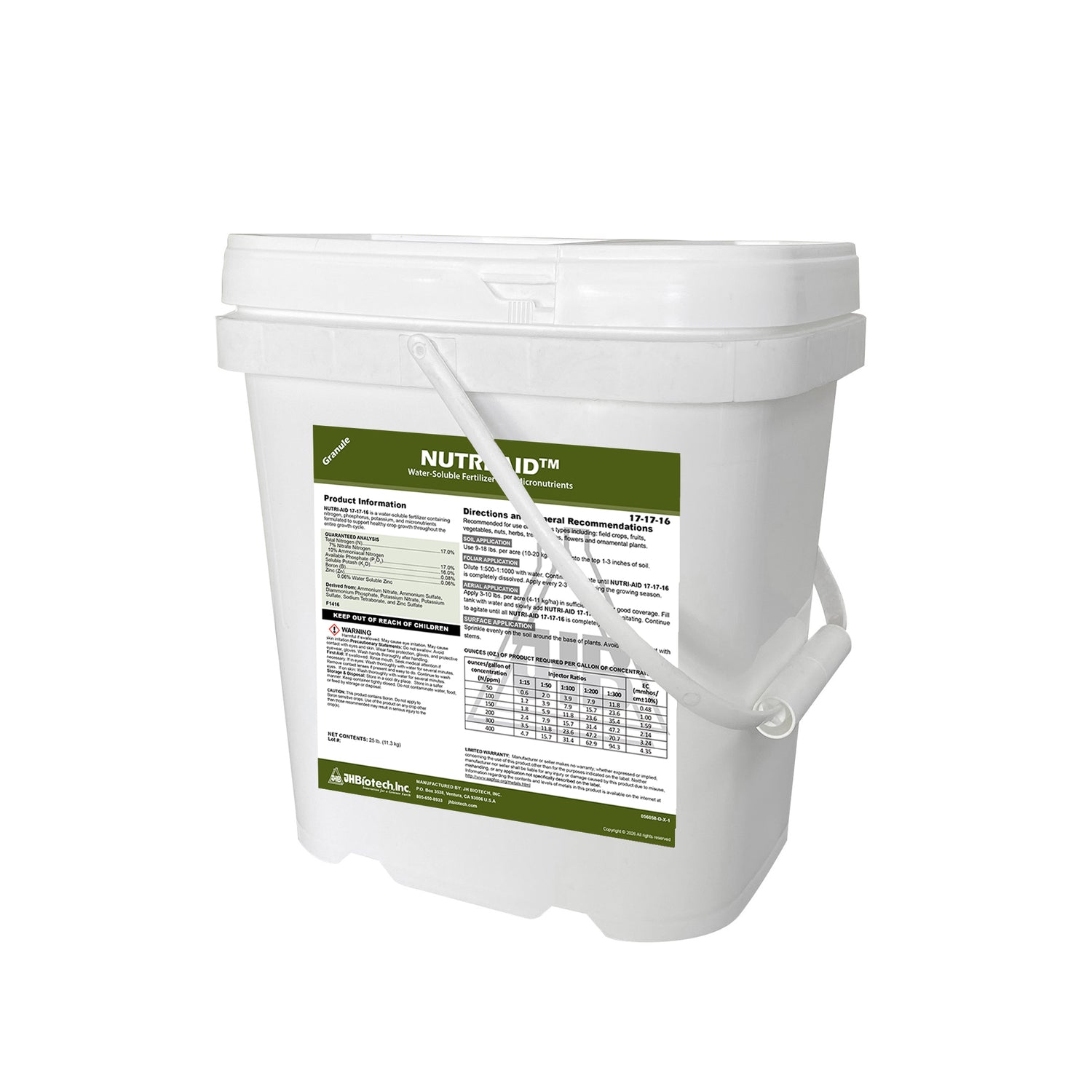 Nutri-Aid™ 17-17-16 | Water-Soluble Granule Fertilizer with Micronutrients