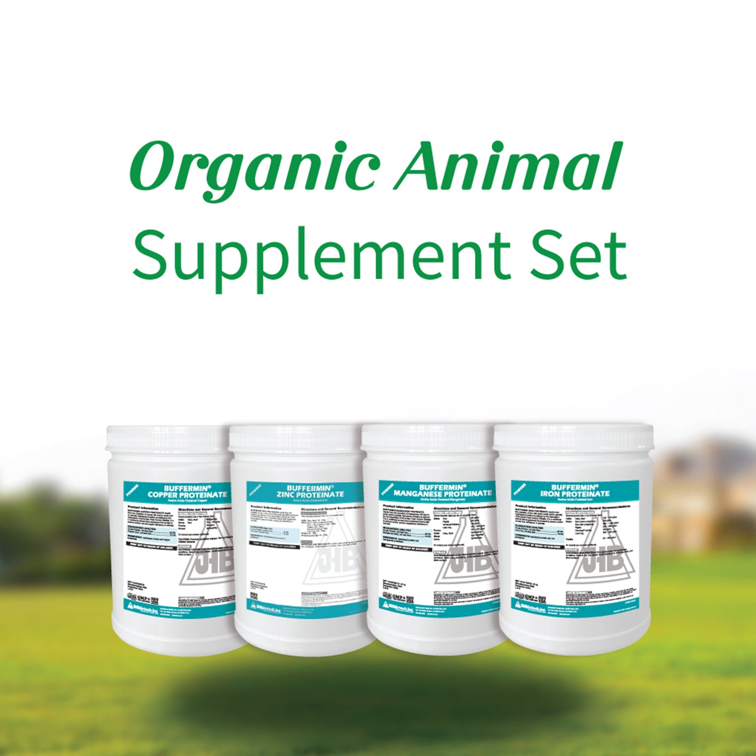 Suplemento orgánico para animales: proteinatos de cobre, hierro, manganeso y zinc