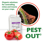 An image of pest out protecting plants from mites.