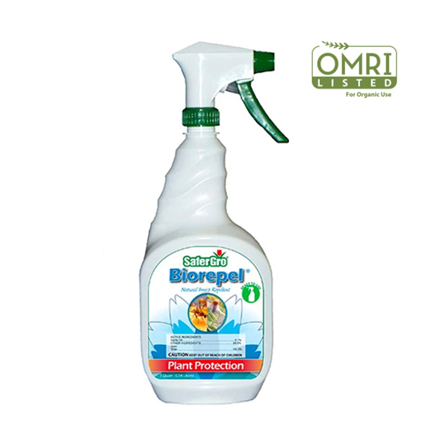 Botella lista para usar Biorepel® | Repelente de insectos natural | SaferGro