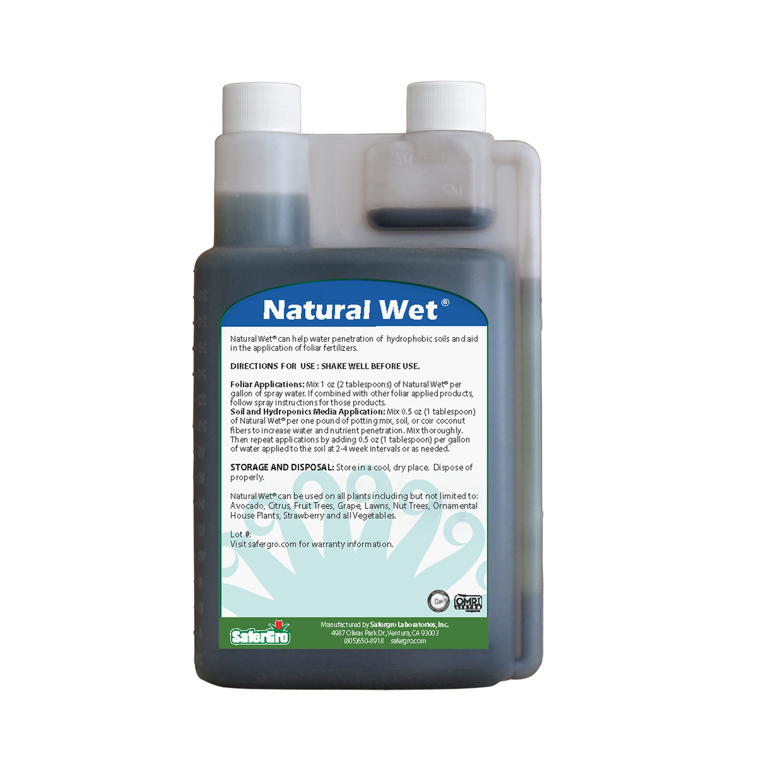 Natural Wet® | Agente humectante | SaferGro