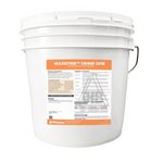 White bucket with a label for MAXIZYME SWINE OFM on a white background
