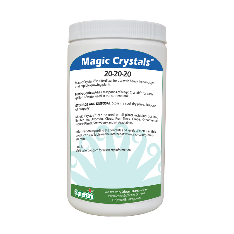 Magic Crystals™ 20-20-20 | Growth Fertilizer | SaferGro