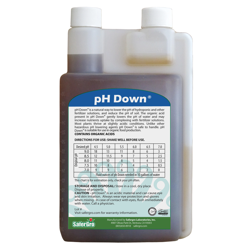 Abaisse le ph - Ph down - 500 ml - Platinium Nutrients